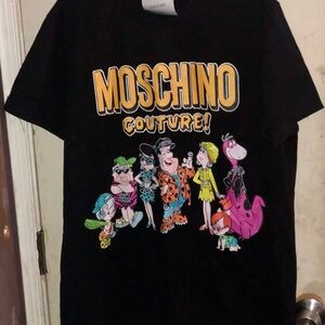 Moschino Black Graphic Tee